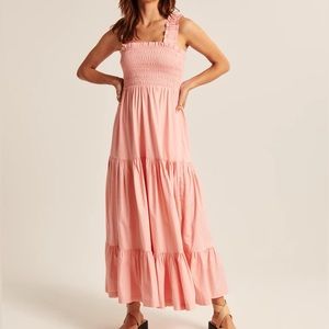 Coral Maxi Dress from Abercrombie and Fitch - Flowy, quality, comfortable.